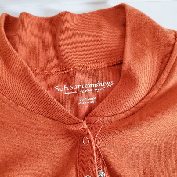SOFT SURROUNDINGS Northport Snap Jacket Paprika LP - Picture 3 of 7